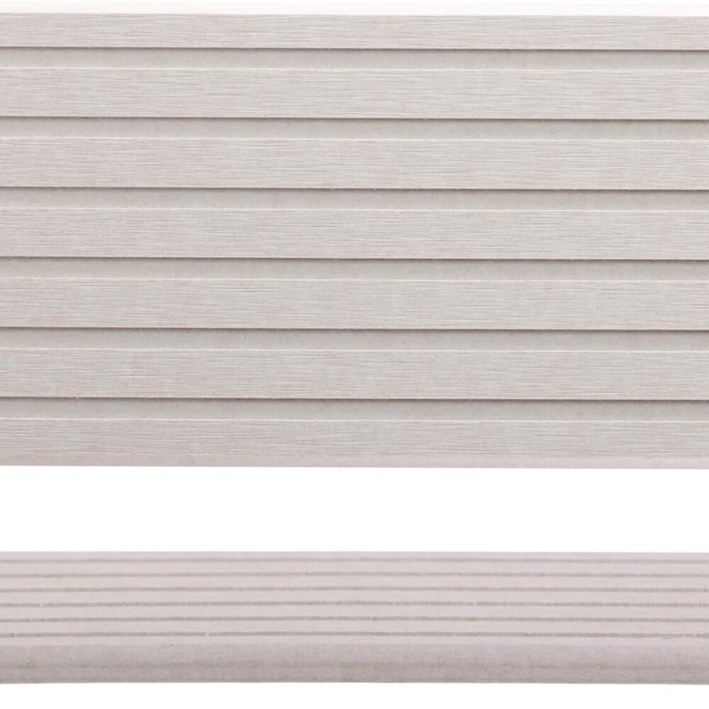 New 2 PCS Water Absorbent Diatomite Coasters Rectangle, Grooved Design